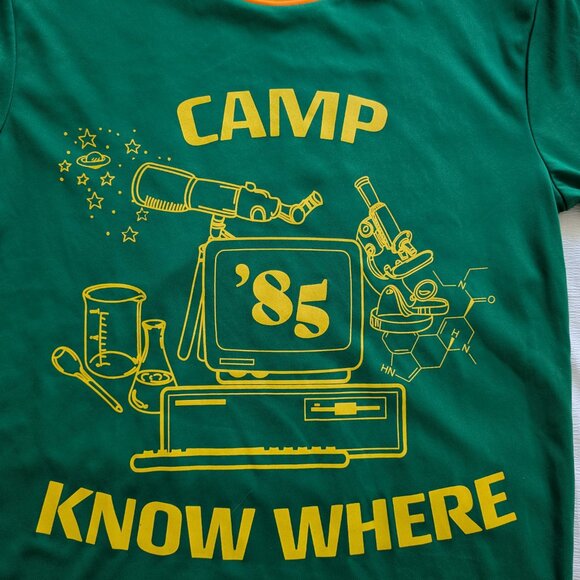 Netflix: 2019 Stranger Things Camp Know Where Ringer T Shirt - Picture 2 of 6